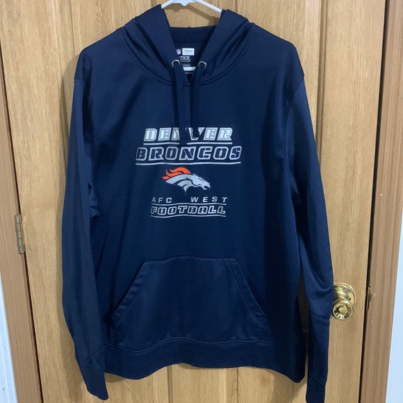 NFL Other - Mens NFL Broncos Hoodie Sweatshirt, Navy Blue